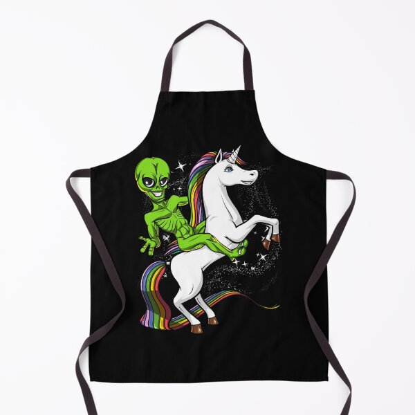 Item preview, Space Alien Riding Unicorn designed and sold by underheaven.