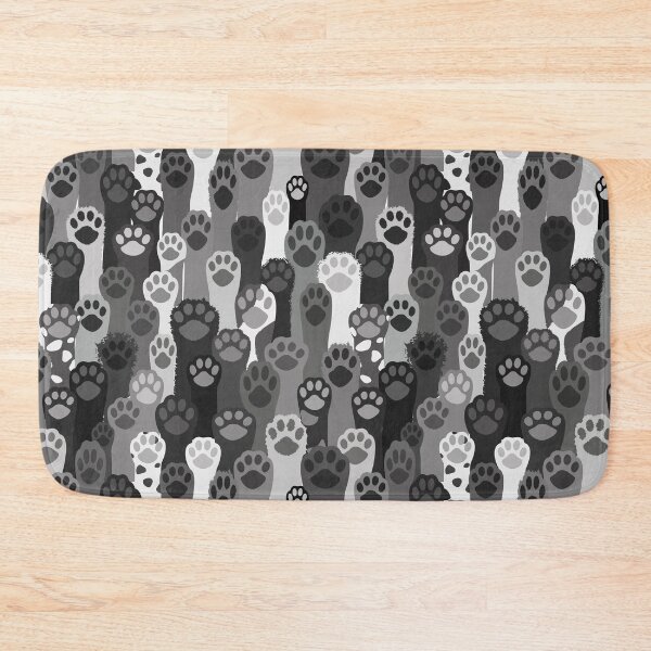 Item preview, Pawsome Pattern - Black and White designed and sold by Tillowin.