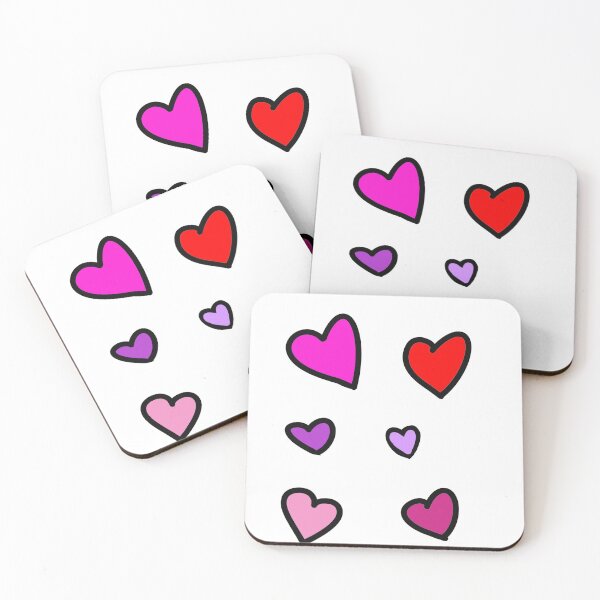 Item preview, pink heart pack designed and sold by vibesdesings.