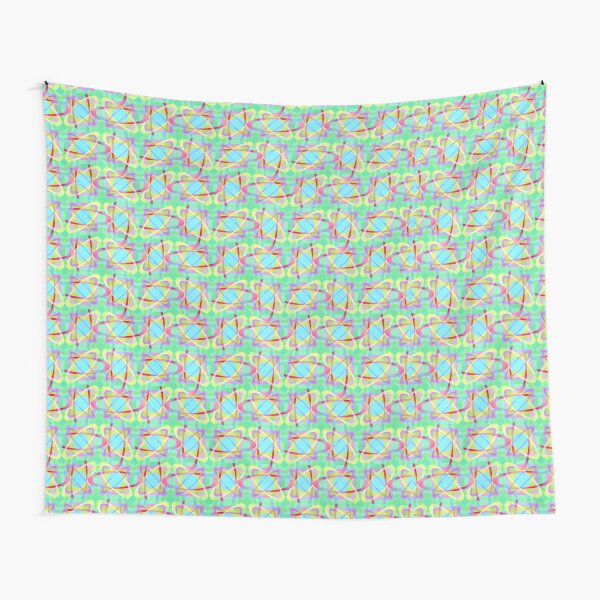 Bright Abstract Geometric Tapestry