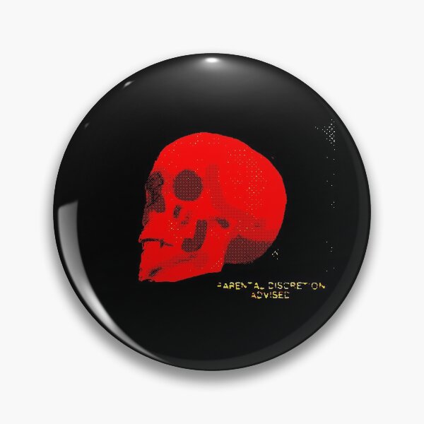 Item preview, Red skull parental discretion advised designed and sold by OdoriMidori.