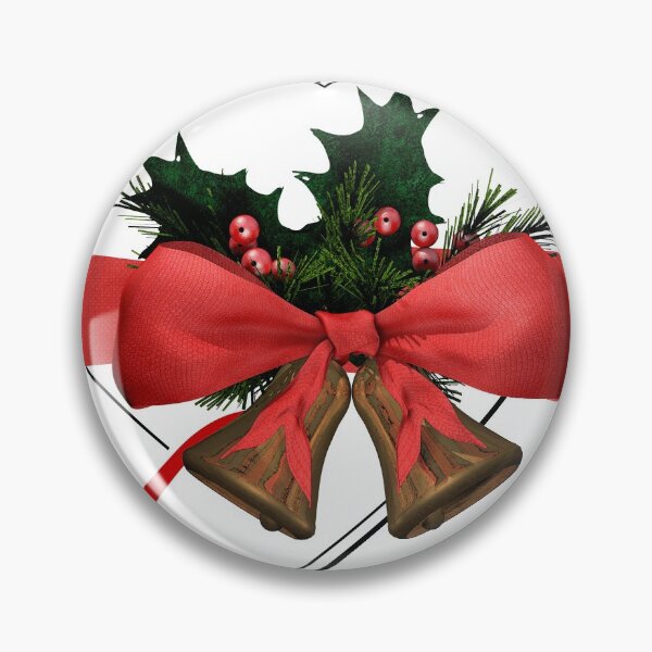 Aperçu de l'œuvre j'aime arrangement de cloches de Noël avec ruban rouge créée et vendue par cglightNingART.