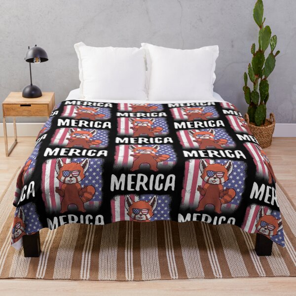 Item preview, Merica Red Panda USA American Flag designed and sold by fatamyfan1.