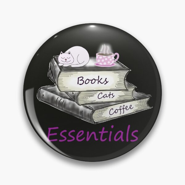 Item preview, Essentials Books Cats Coffee designed and sold by KatjaRedbubble.