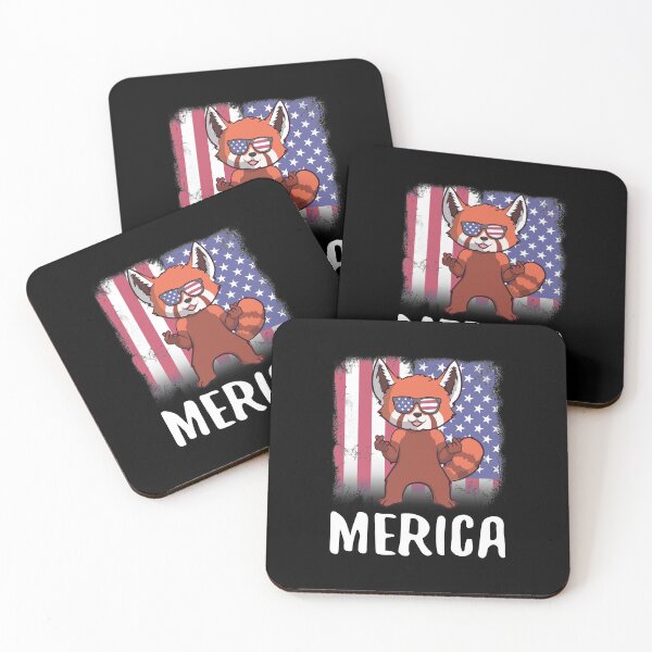 Item preview, Merica Red Panda USA American Flag designed and sold by fatamyfan1.