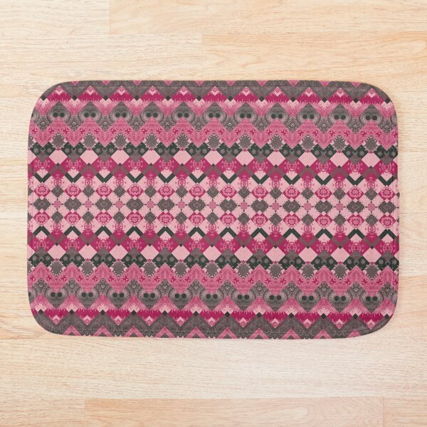 Item preview, Pink Grey Boho Intricate Checkered Pattern  designed and sold by RootSquare.