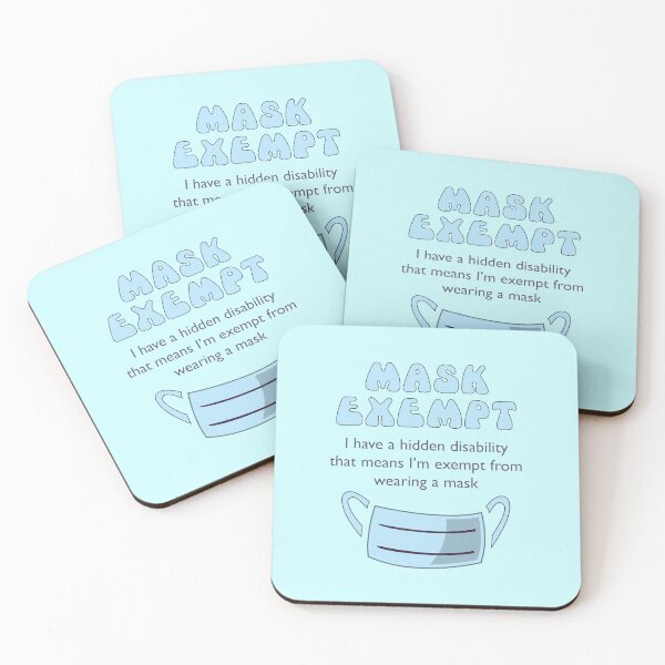 Item preview, Hidden Disability Face Covering Exemption designed and sold by careerdesigns.