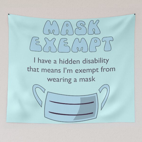 Item preview, Hidden Disability Face Covering Exemption designed and sold by careerdesigns.