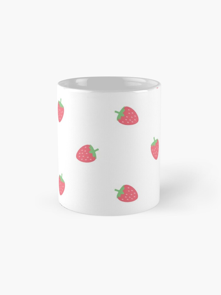 Strawberries Kawaii Cute Pastel Peach Cottagecore Aesthetic Coffee Mug for  Sale by candymoondesign