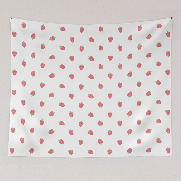 Item preview, Strawberries Kawaii Cute Cottagecore Aesthetic designed and sold by candymoondesign.