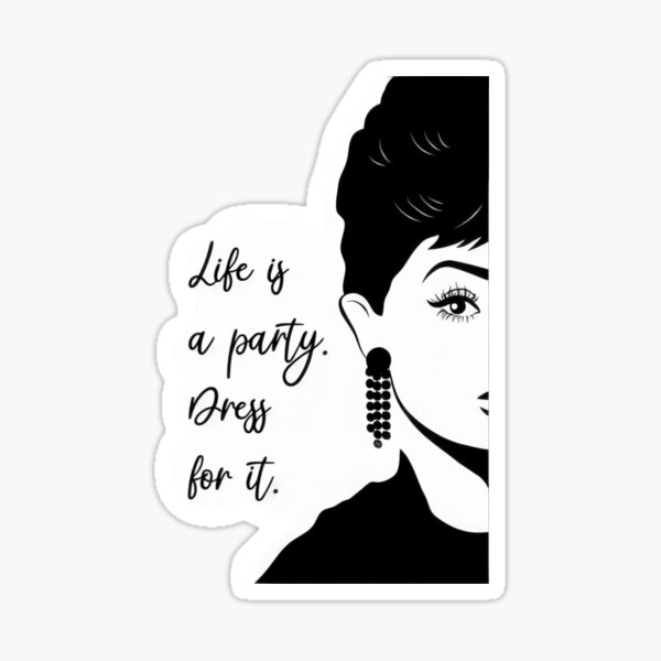 Item preview, Audrey Hepburn Quote Sticker  designed and sold by Aannawhitee.