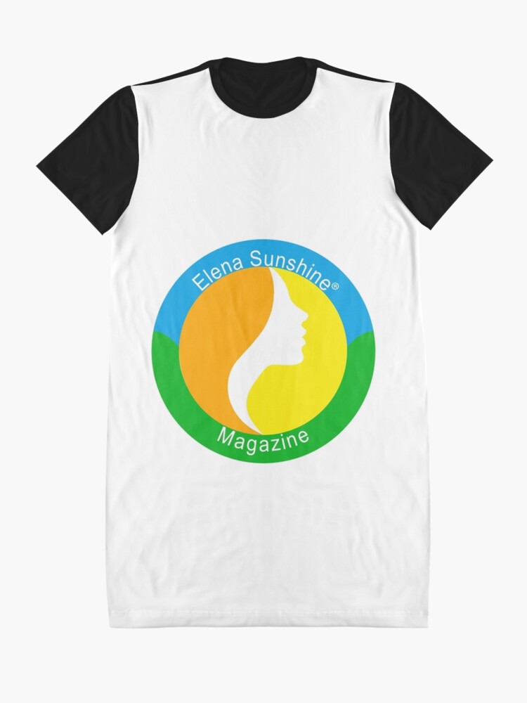 Alternate view of Elena Sunshine Magazine Graphic T-Shirt Dress