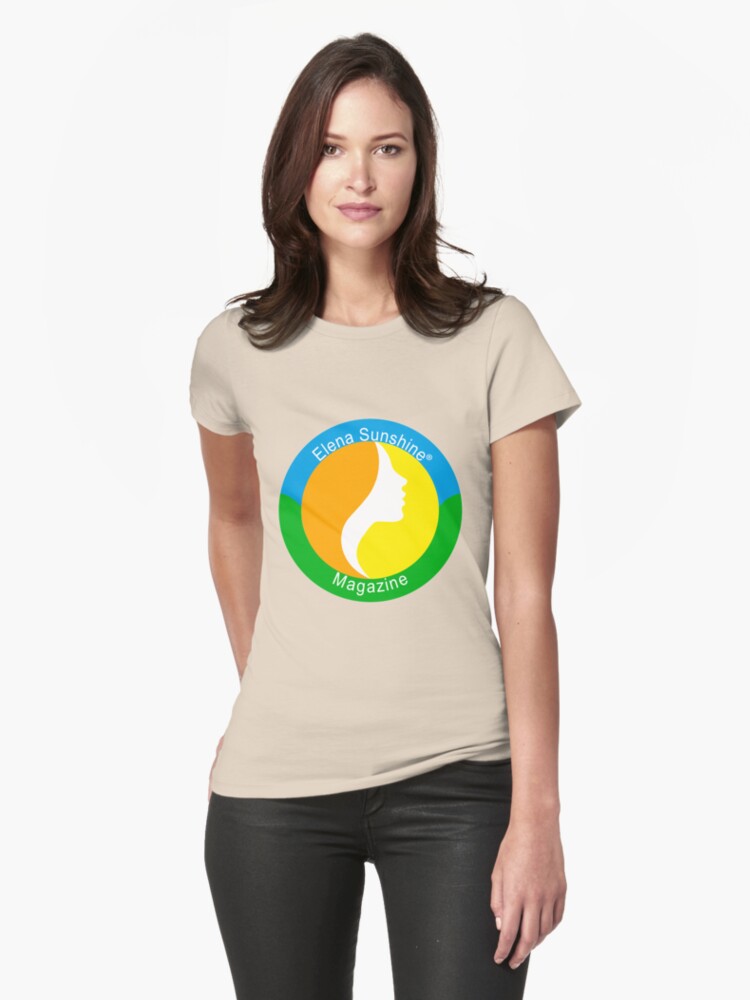 Thumbnail 1 of 3, Fitted T-Shirt, Elena Sunshine Magazine designed and sold by Michaelbor76.