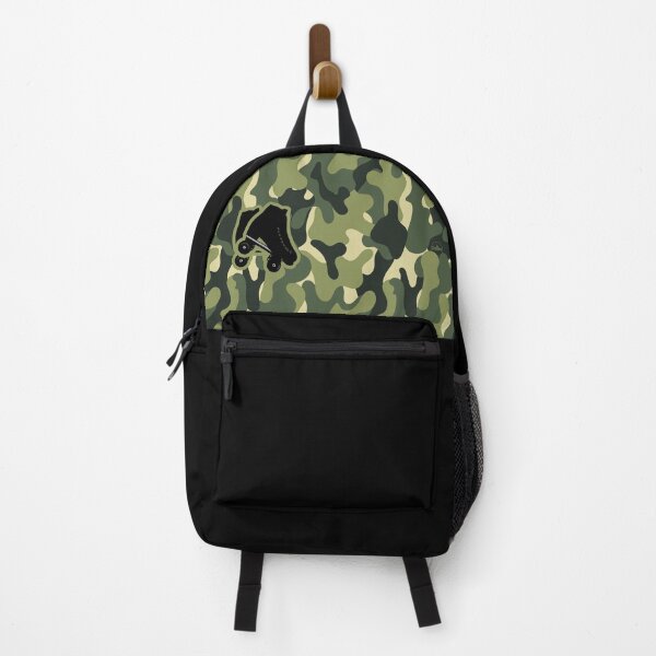 Item preview, CAMO Army Green Black High Top Roller Skate Design designed and sold by Choopy Clothing.