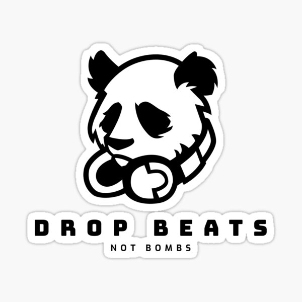 Panda Dj Stickers Redbubble - roblox codes for boombox edm drop