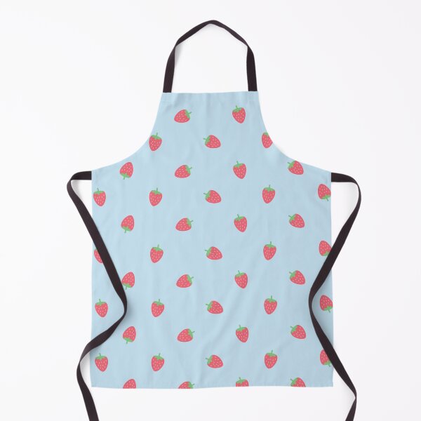 Item preview, Strawberries Kawaii Cute Pastel Blue Cottagecore Aesthetic designed and sold by candymoondesign.