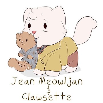 Vorschaubild zum Design Jean Valjean und Cosette Cat Wortspiel von MellowArtStuff