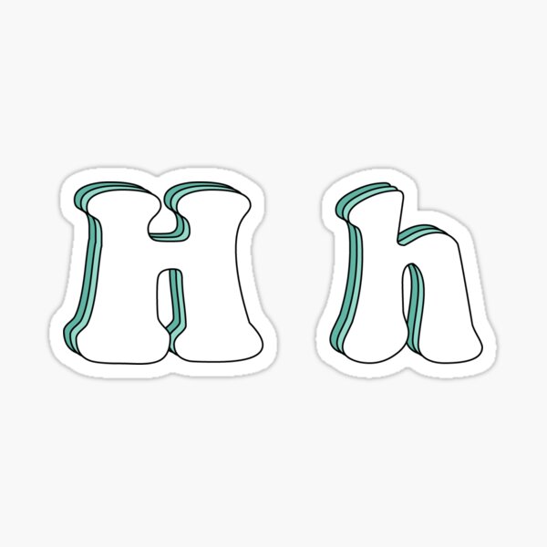 Letter H' Sticker | Spreadshirt