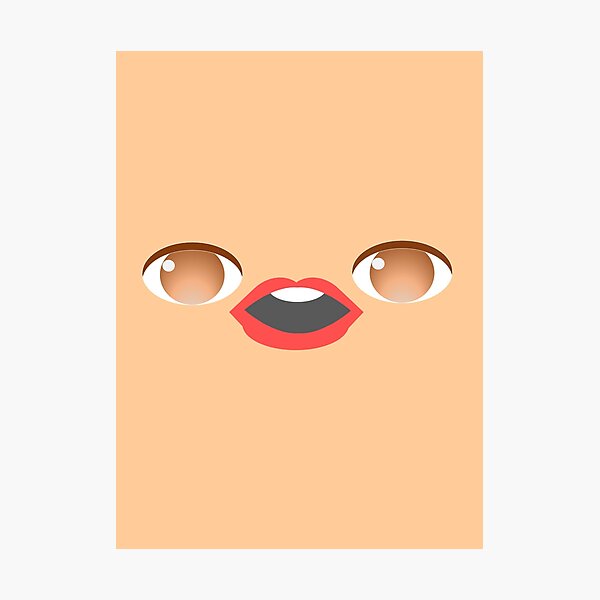 "Eye Lips Eye Emoji Meme" Photographic Print for Sale by writetyperr