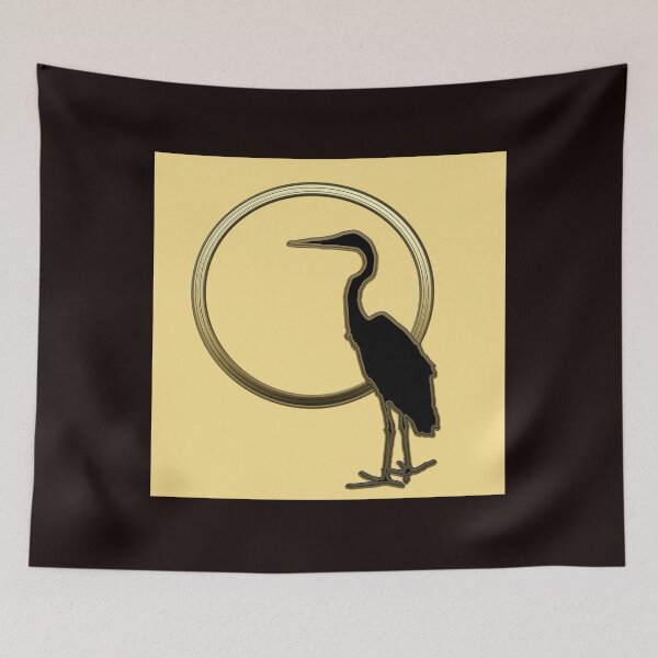 Item preview, Art Deco Stalking Heron designed and sold by Digitalcrone.