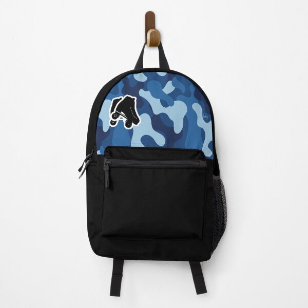 Item preview, CAMO Navy Blue Black High Top Roller Skate Design designed and sold by Choopy Clothing.