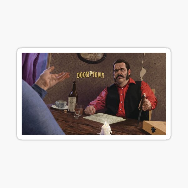 Al Swearengen Doomtown Items Sticker