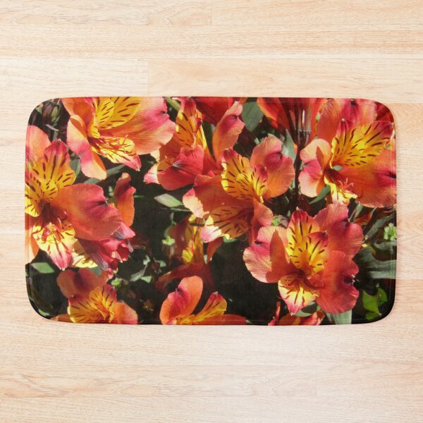 Item preview, Flame red Asiatic lilies. designed and sold by joshuarainbird.
