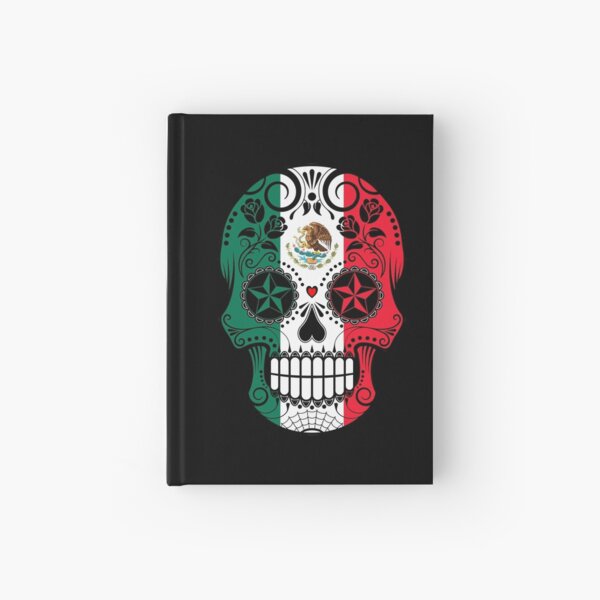 Item preview, Sugar Skull with Roses and Flag of Mexico designed and sold by jeff bartels.