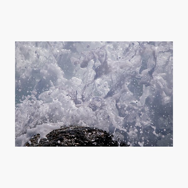 Foamy Ocean Wave Upclose Photographic Print