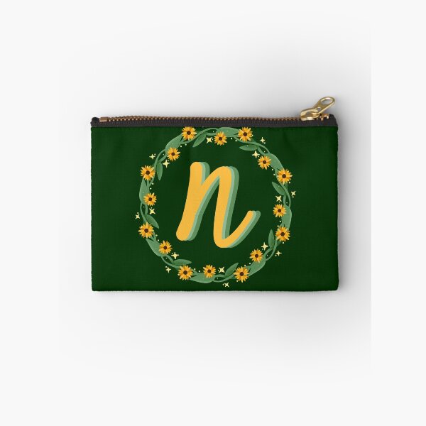 Item preview, N Monogram Sunflower Wreath designed and sold by lulubeeart.