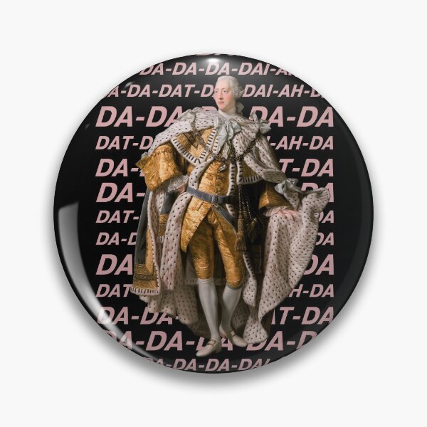 Item preview, Hamilton: King George III DA DA DA DA DA (pink text) designed and sold by Ofeefee.