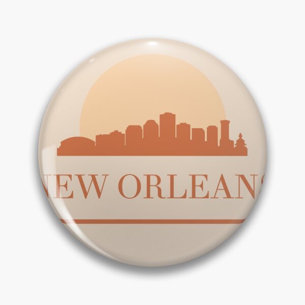 Artikelvorschau, NEW ORLEANS LOUISIANA CITY SUN SKYLINE EARTH TONES entworfen und verkauft von deificusArt.