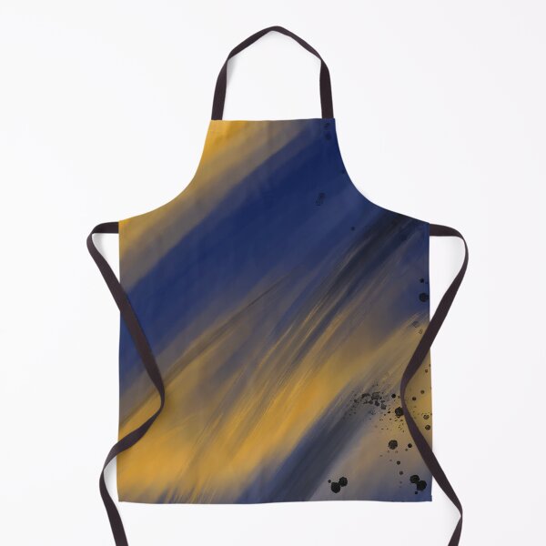 Item preview, Blue gold abstract art designed and sold by LaurenHWyatt.