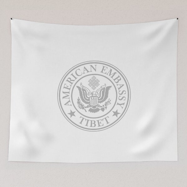 Item preview, American Embassy Tibet Grey designed and sold by ArtofDissent.