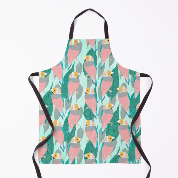 Item preview, Pink Rainbow Finch Bird Green Foliage Design designed and sold by InovArtS.