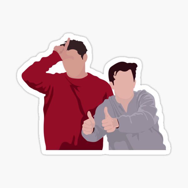 Chandler And Joey Stickers | Redbubble