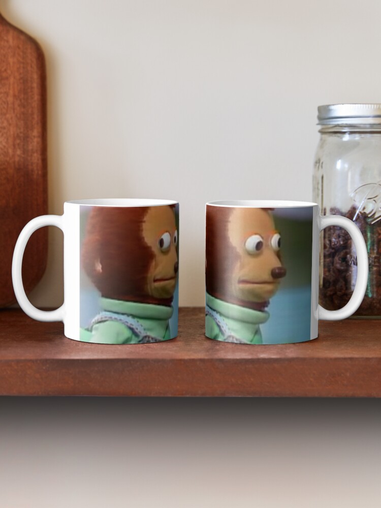 Monkey Looking Away Meme Mug