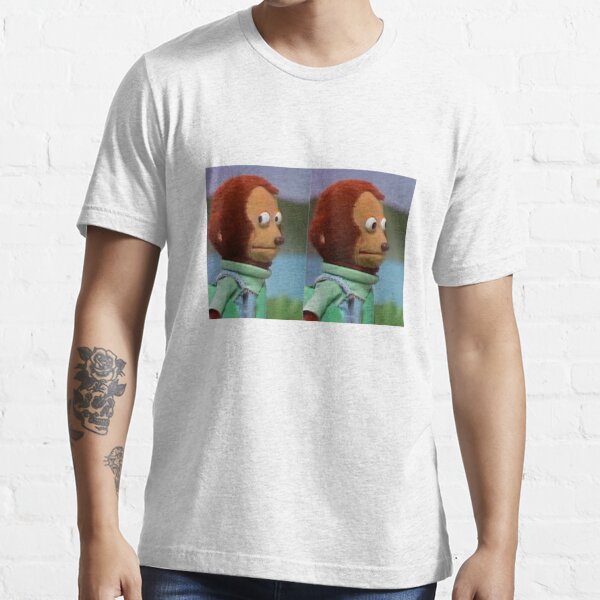 Awkward Monkey Looking Away Puppet Meme Women's T-shirt in 2023