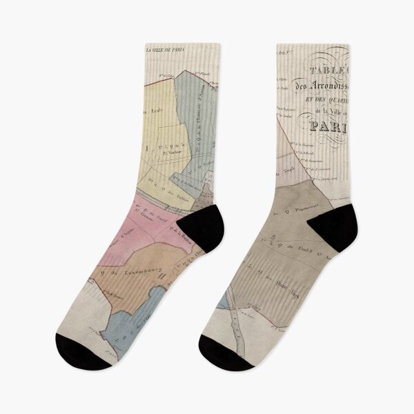 Item preview, Vintage Map of Paris Neighborhoods (1836) designed and sold by BravuraMedia.