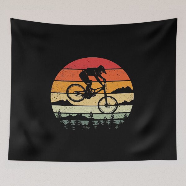 Item preview, Downhill Mountain Biking MTB Vintage Retro Style Funny designed and sold by dreamy11.