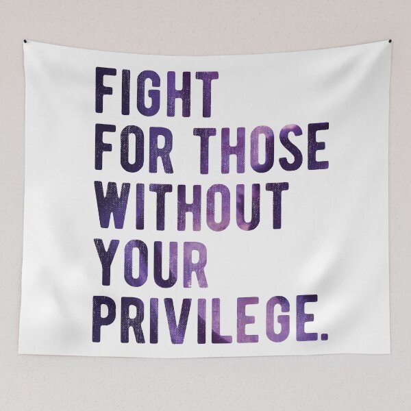 Item preview, Fight for those without your Privilege black  ,hydro, Watercolor designed and sold by CodingForTech.
