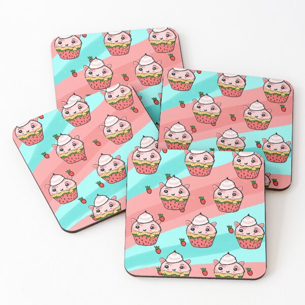 Item preview, Strawberry Cow Cupcake pattern seamless designed and sold by kestrada2906.