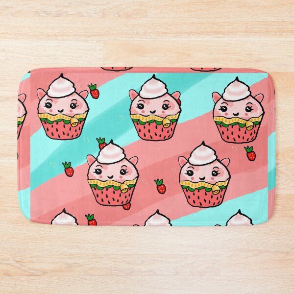 Item preview, Strawberry Cow Cupcake pattern seamless designed and sold by kestrada2906.