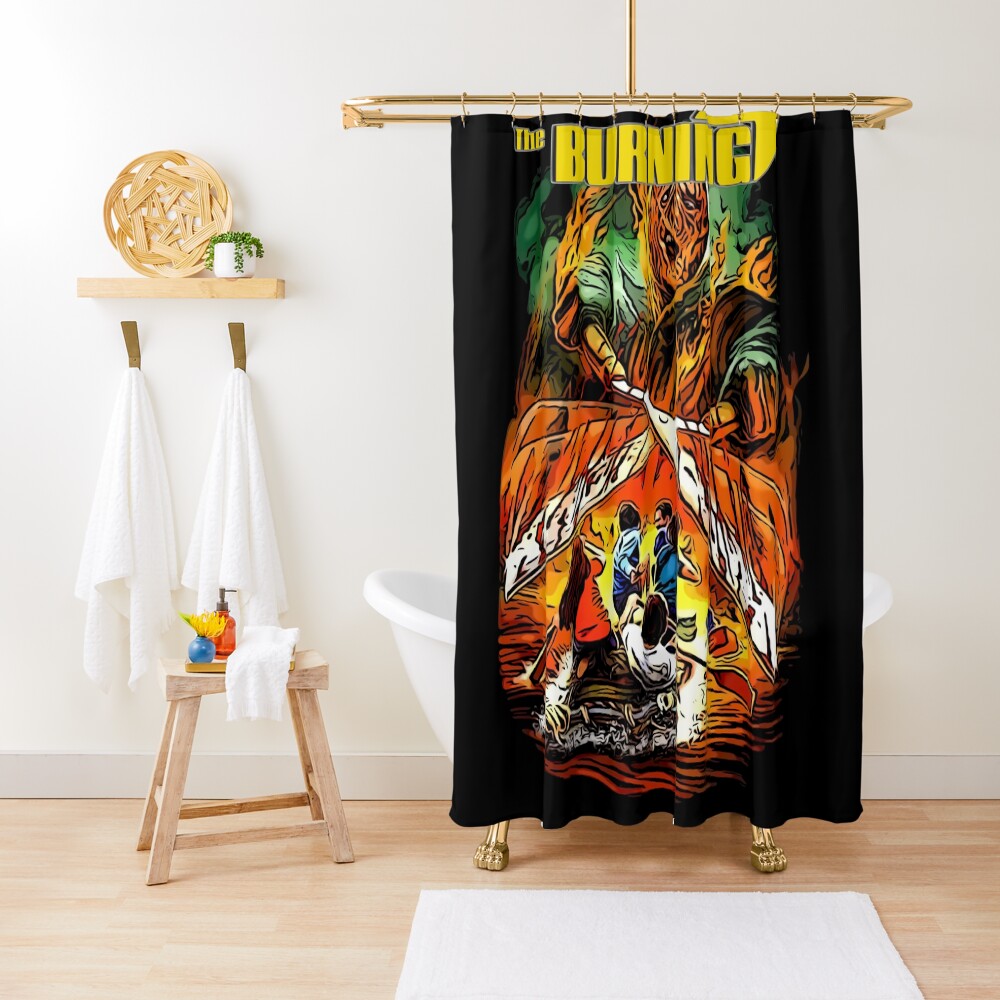 "The Burning Horror Movie" Shower Curtain for Sale by alessiofano Redbubble