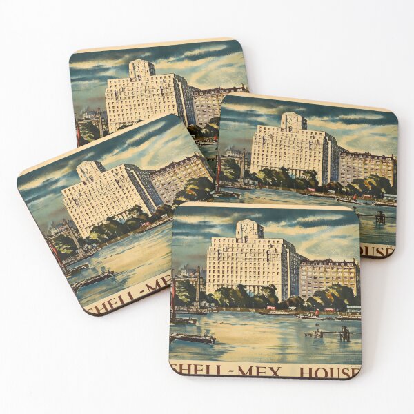 Item preview, cartel ferroviario Shell Mex House designed and sold by stickart-marek.
