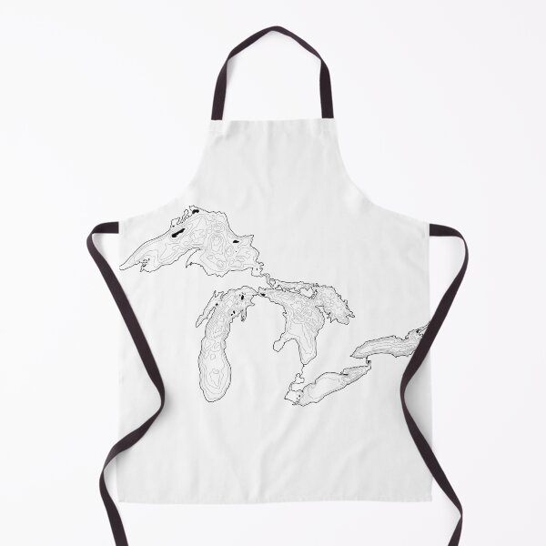Item preview, Great Lakes Contour Depth Map designed and sold by The Water Nerd.