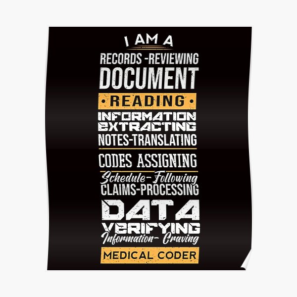 Medical Coder Posters Redbubble
