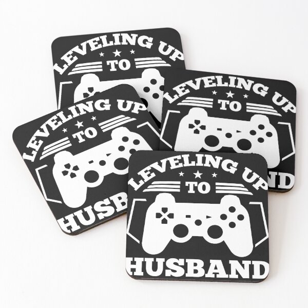 Item preview, Gamer Engagement gift, Leveling Up To Husband design print designed and sold by Lisbob.