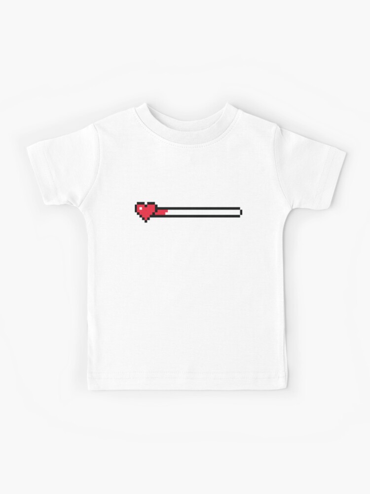 Low Health 8 Bit Health Bar | Kids T-Shirt