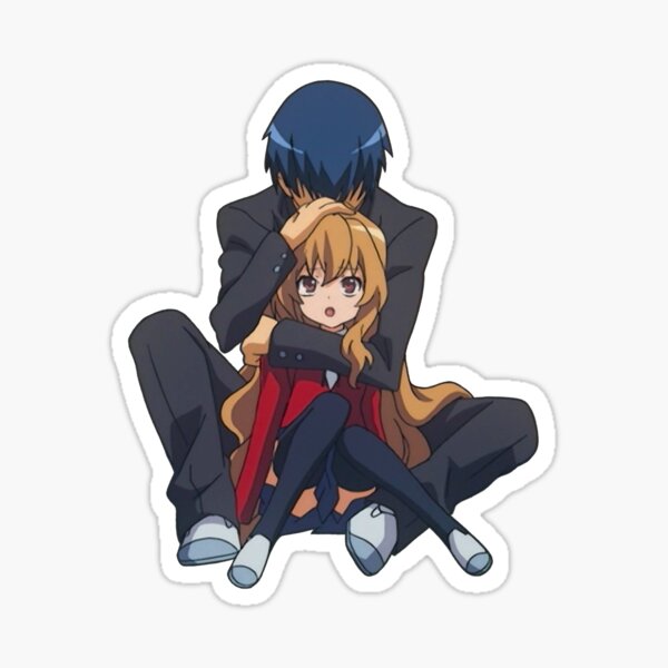 Alexiss Toradora Taiga Aisaka Palmtop Tiger Exciting Sticker for Phone,  Laptop, Skateboard, Car Multicolor Pack 4 Pcs Size 3inch